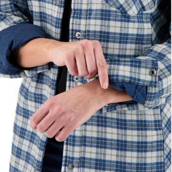 Obermeyer flannel quilted lining shirt jacket - Picture 11 of 11